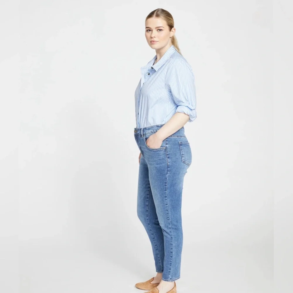 NWT! | UNIVERSAL STANDARD Seine High Rise Skinny Jeans, Vintage Indigo, Size 8 ✨ - Picture 3 of 16